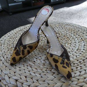 BCBGirls Pony Multicolor hair/Suede Sandals